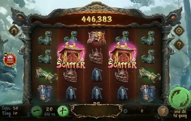 Hình ảnh trò chơi bắn cá với đồ họa đại dương sống động, nhiều loài cá và hiệu ứng ánh sáng lung linh, thu hút người chơi.